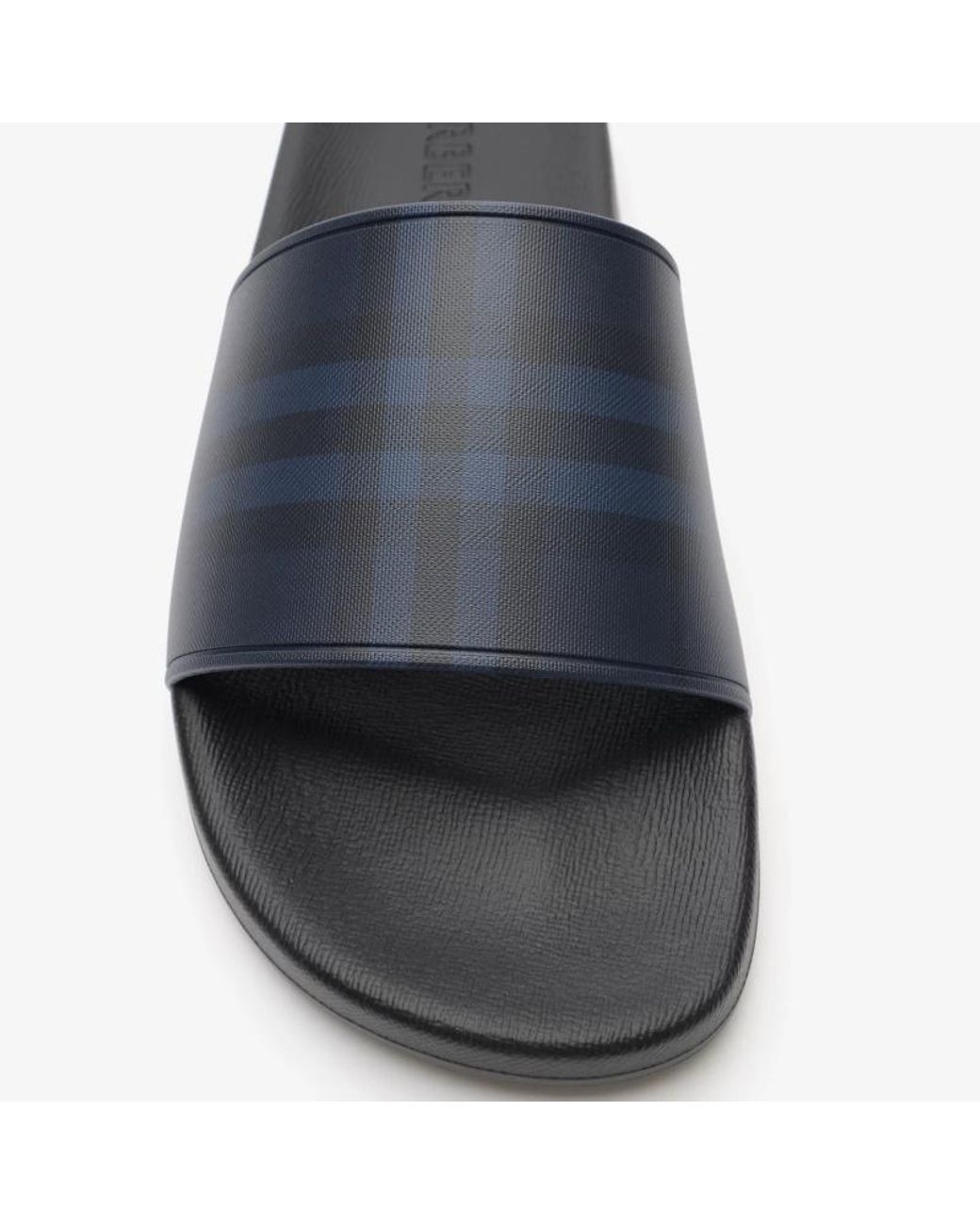 Burberry Multicolor Checked Slip-On Slides for men