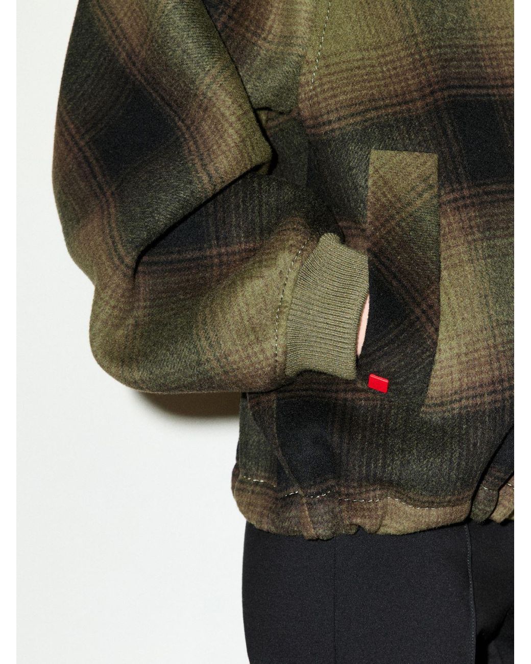MAX&Co. Green Double-Woven Wool Bomber Jacket