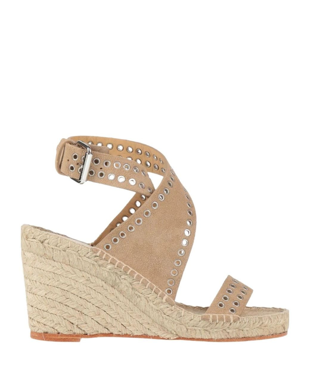 Isabel Marant Metallic Suede Wedge Sandals