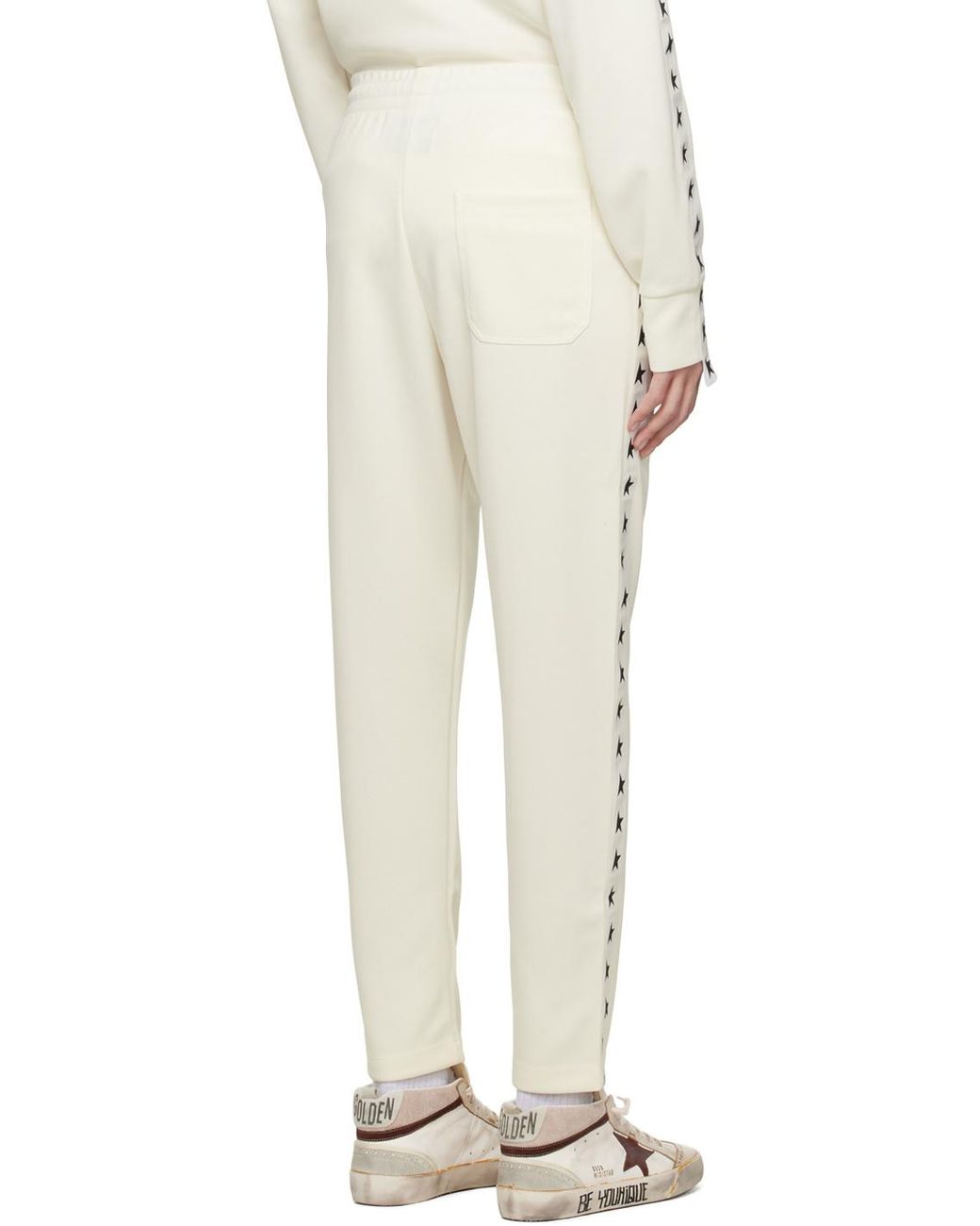Golden Goose Deluxe Brand Natural Star Tape Sweatpants for men