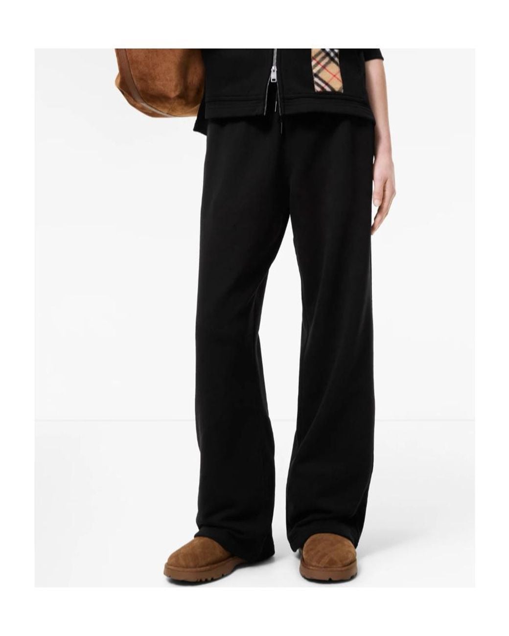 Burberry Black Straight-Leg Drawstring Sweatpants
