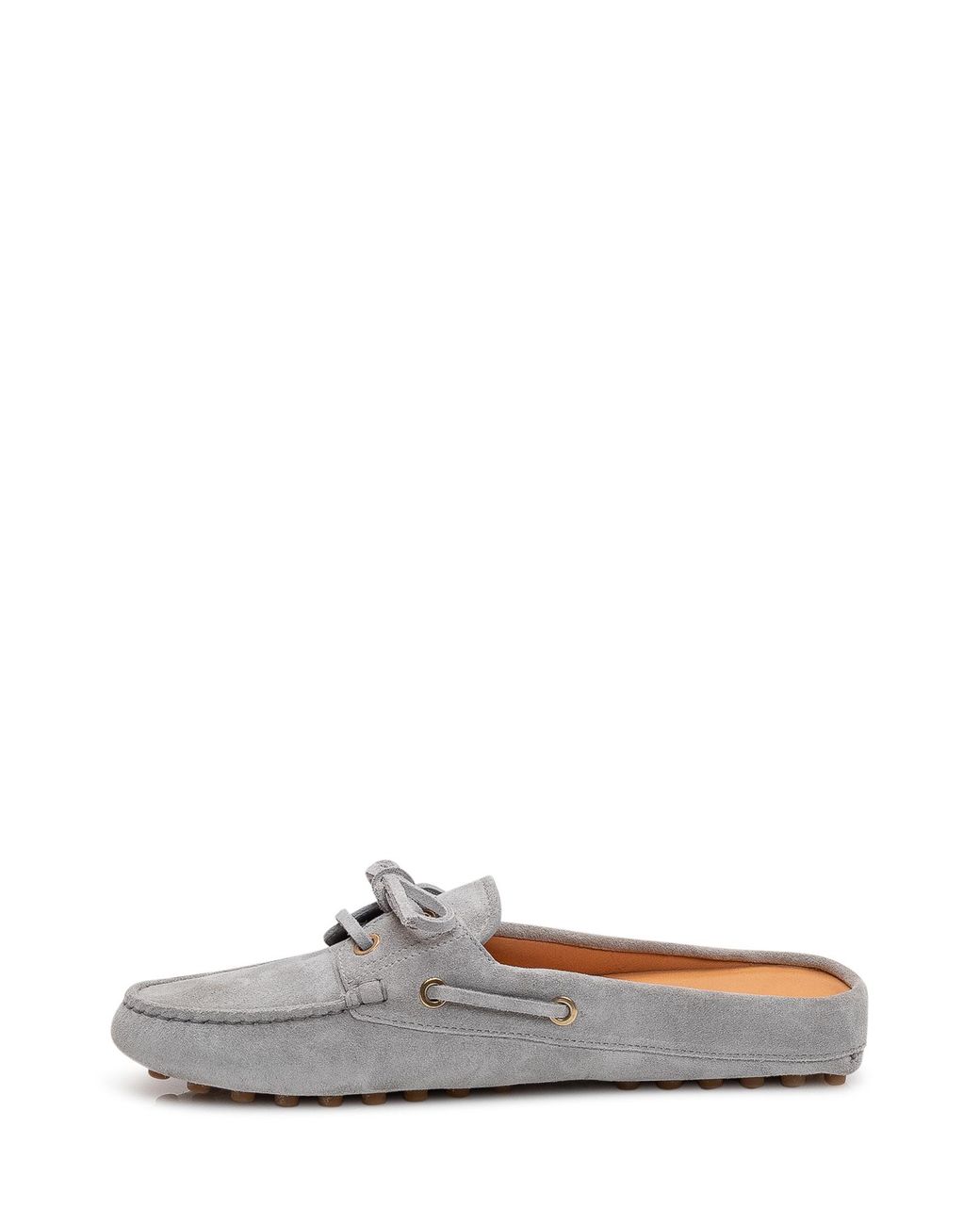Tod's White Glove Gommino Lace-Up Mules