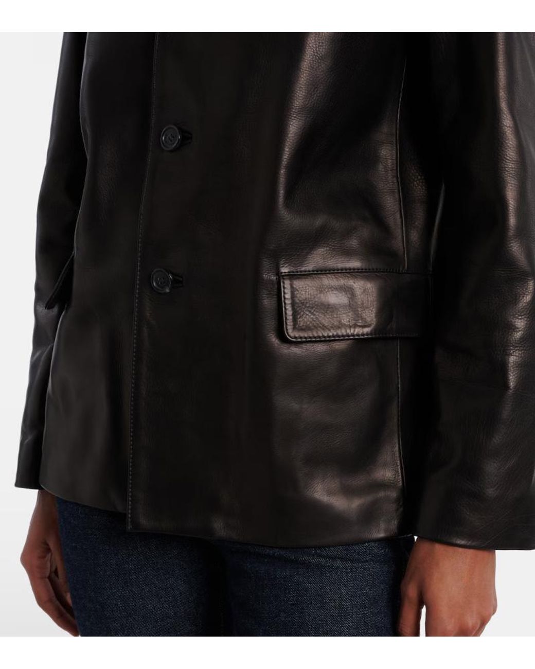 Nili Lotan Black Tristan Leather Jacket