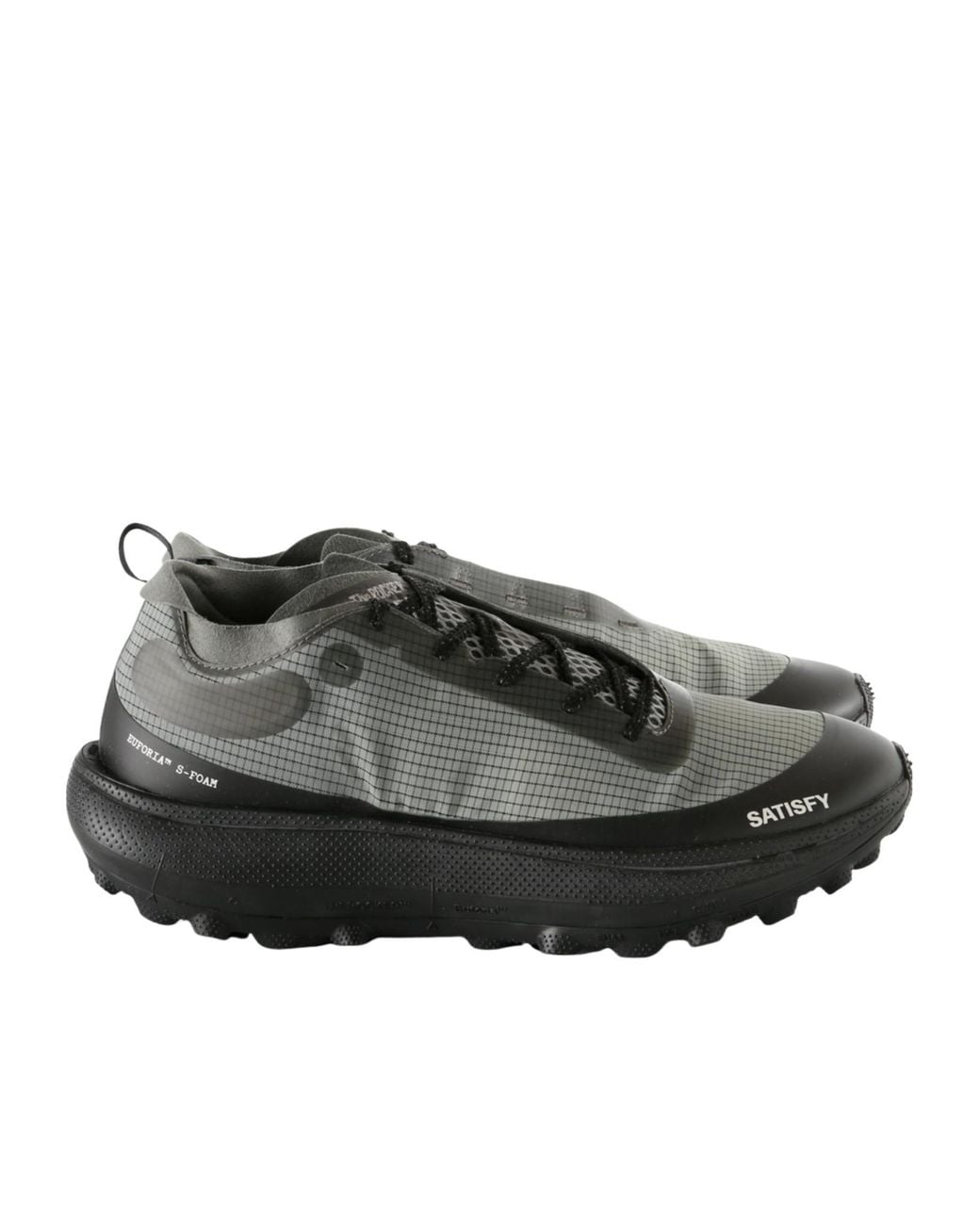 Satisfy Gray Round-Toe Sneakers for men