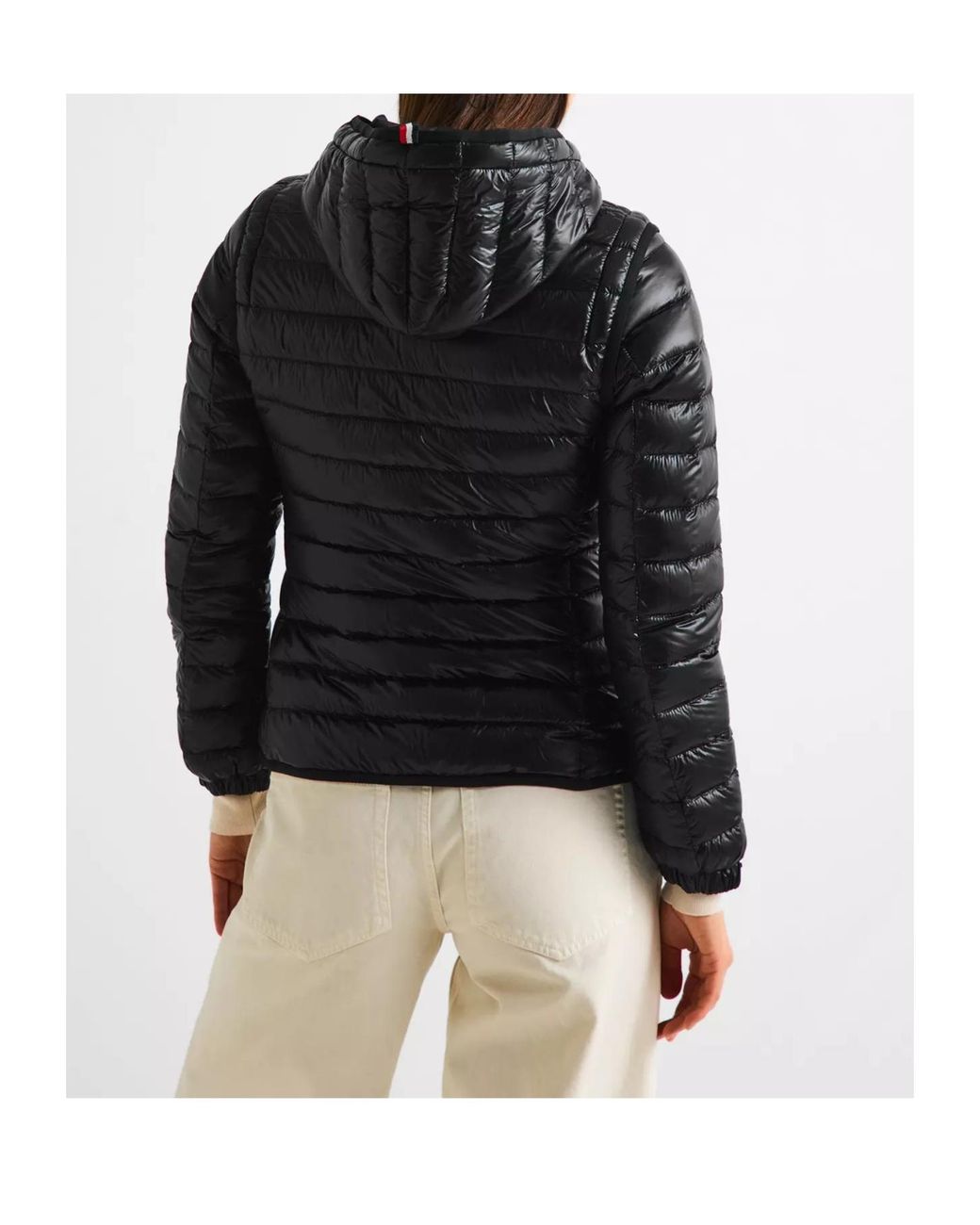 Moncler Black Long-Sleeved Cotton-Padded Jacket