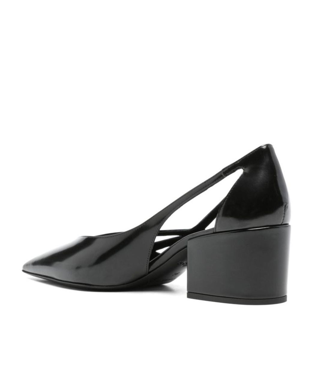 Prada Black Cut-Out Detailed Pointed Toe Pumps