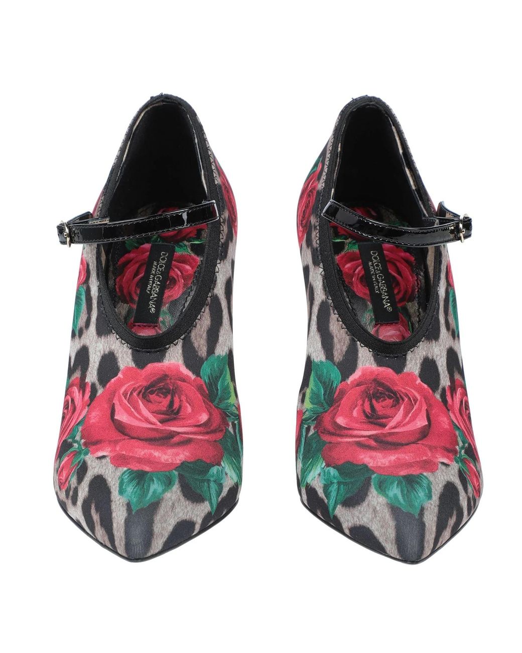 Dolce & Gabbana Pink Leopard Print Mary Jane High Heels