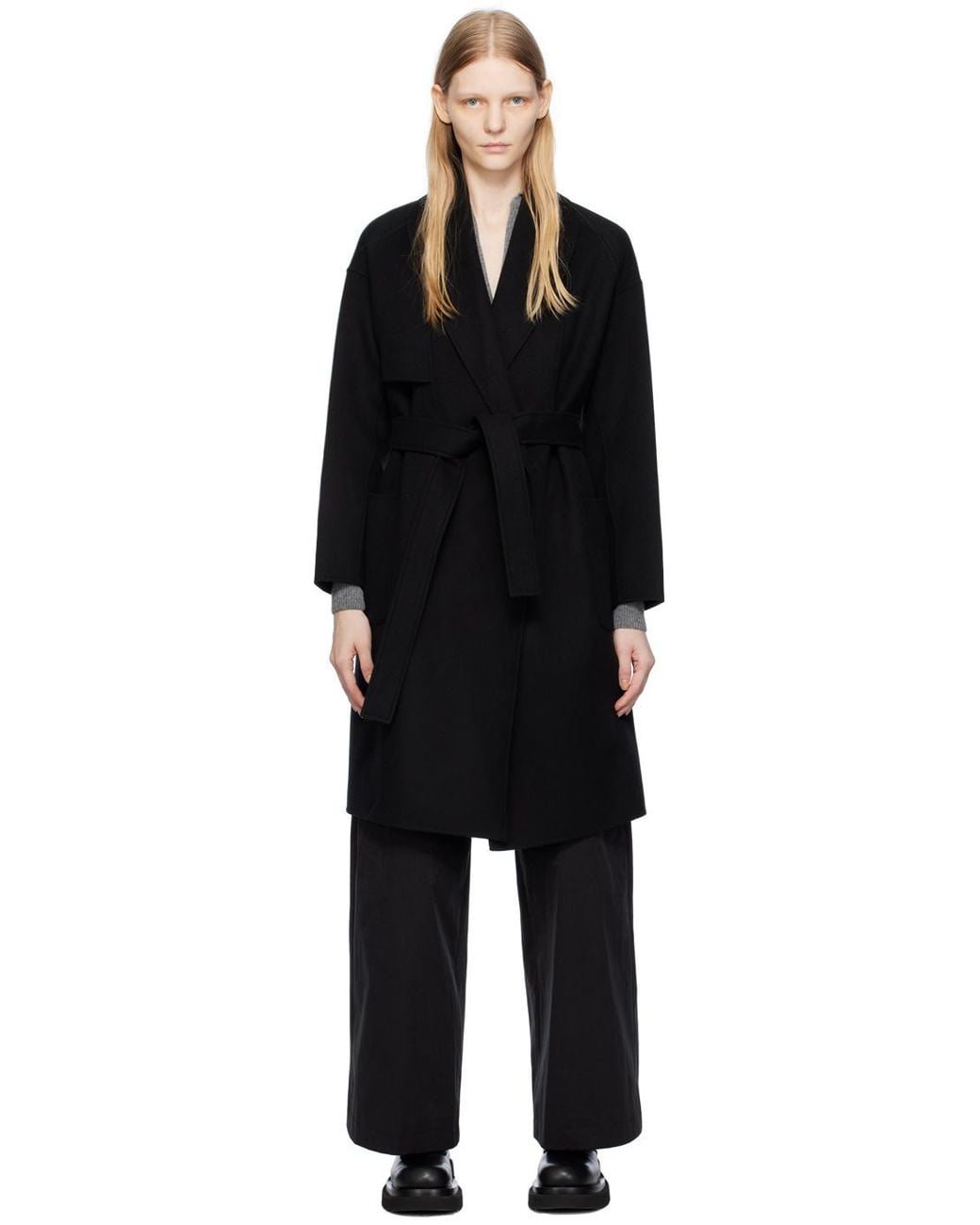 Mackage Blue Thalia Wrap Coat
