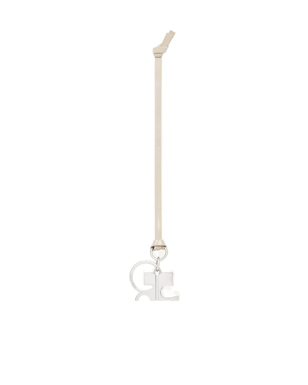 Courreges White Courrèges Ac Naplack Key Ring for men