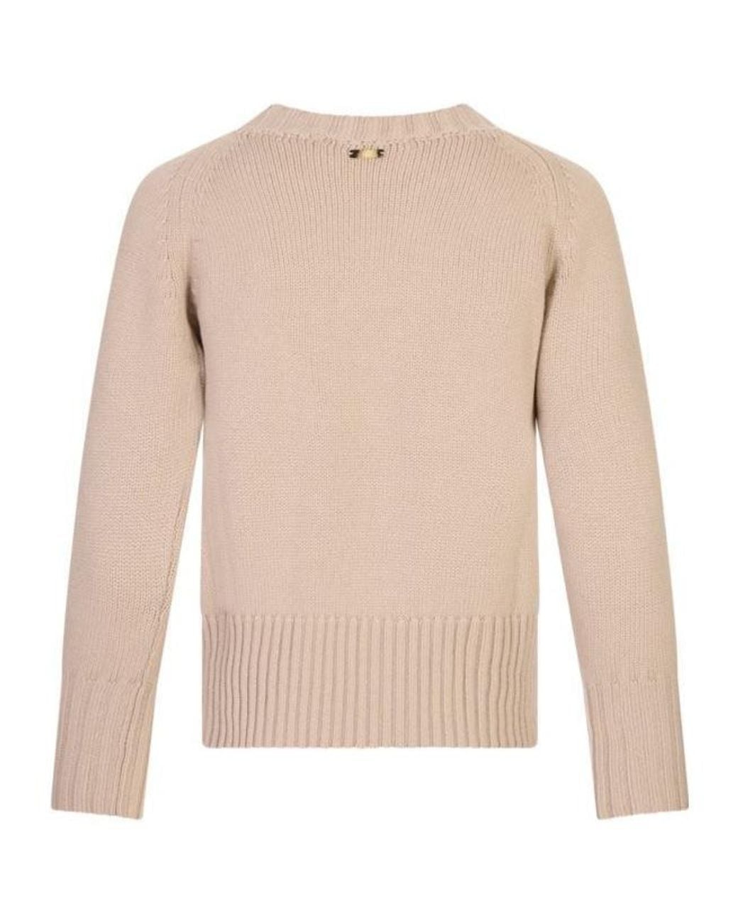 Fedeli Natural Long-Sleeved Crewneck Jumper