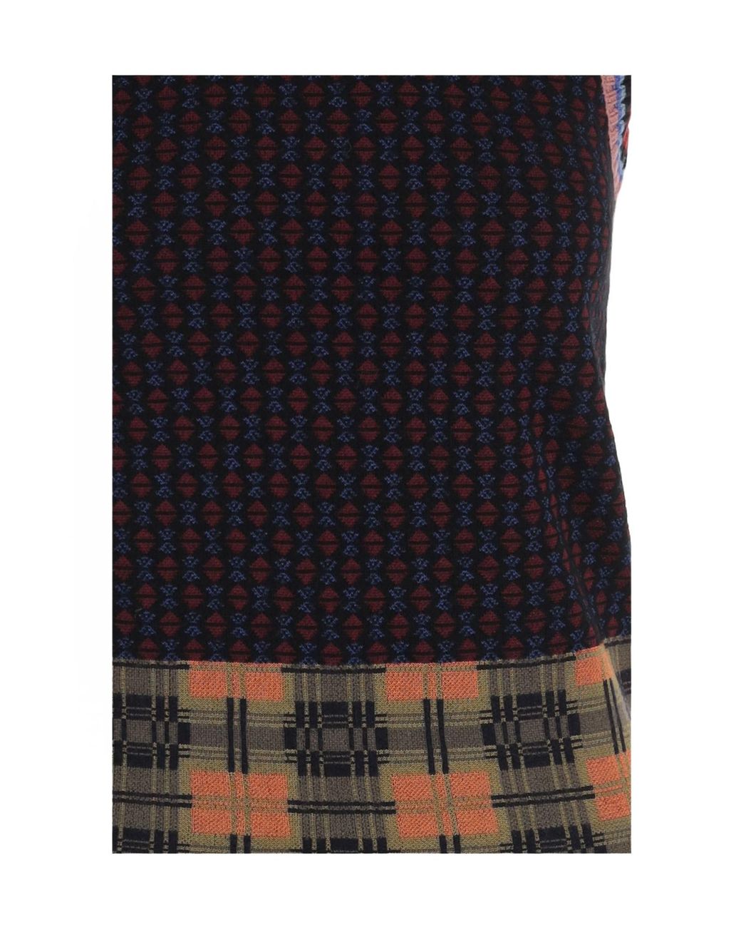 Dries Van Noten Blue Jacquard Wool Sweater