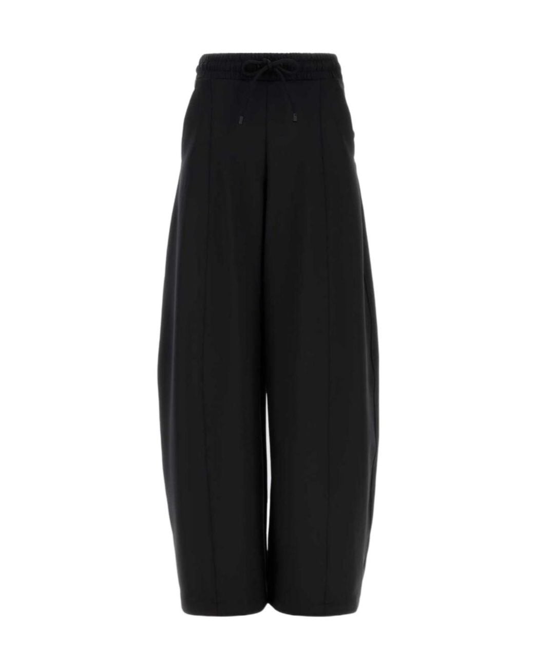 Max Mara Black Olmo Barrel-Leg Pants