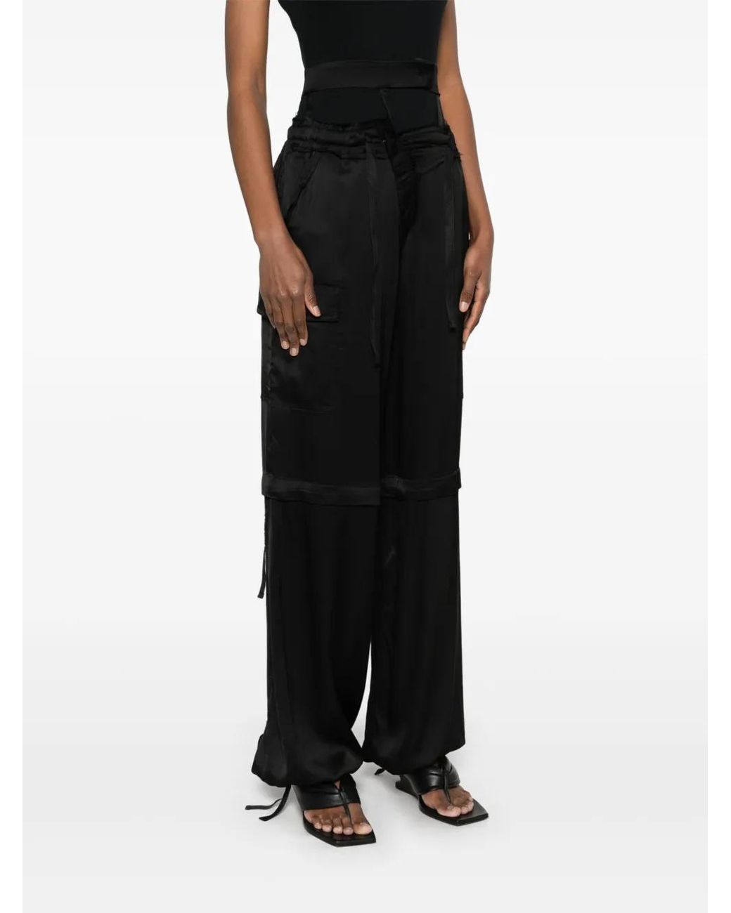 OTTOLINGER Black Cargo Trousers
