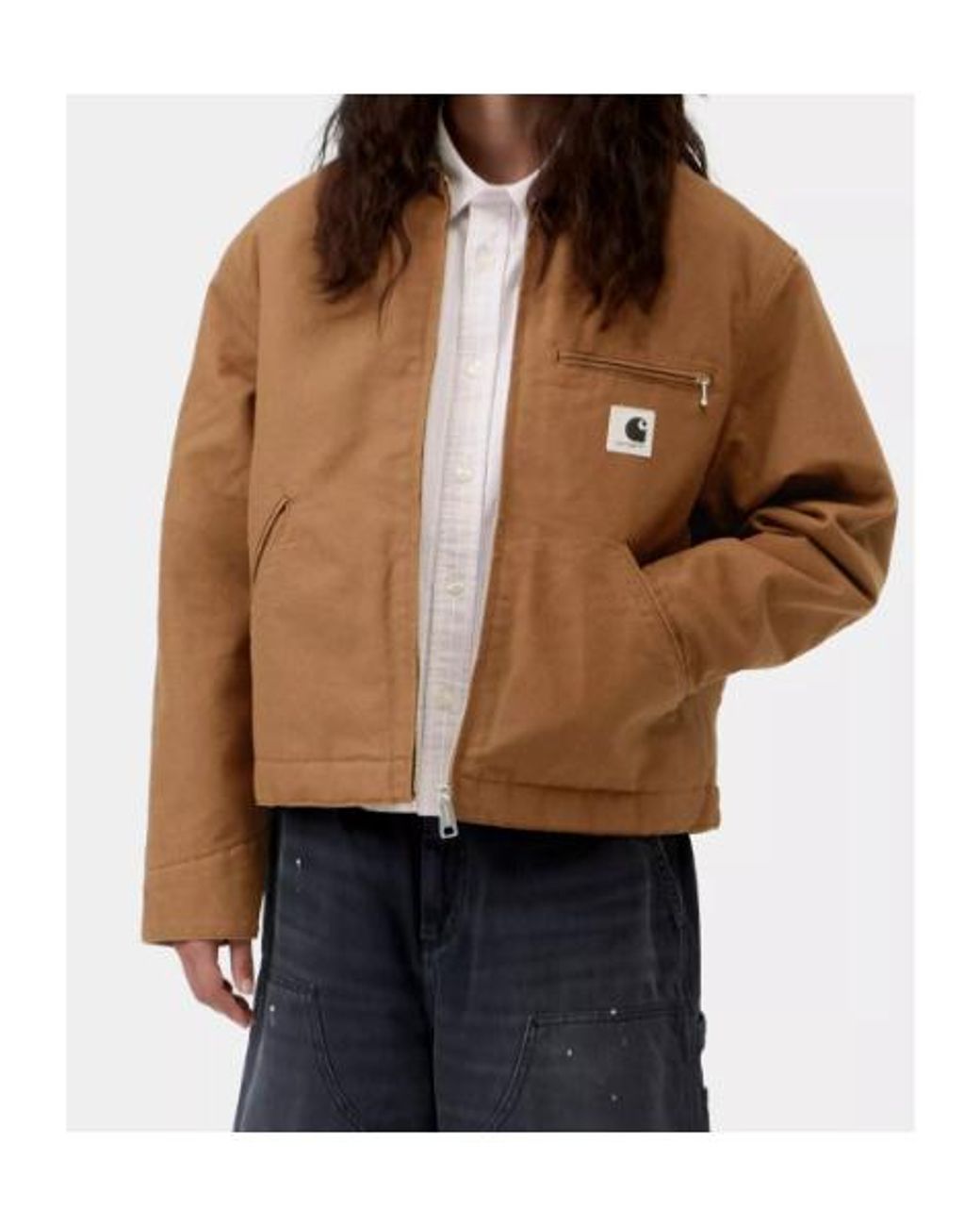 Carhartt Brown Og Detroit Zip-Up Jacket