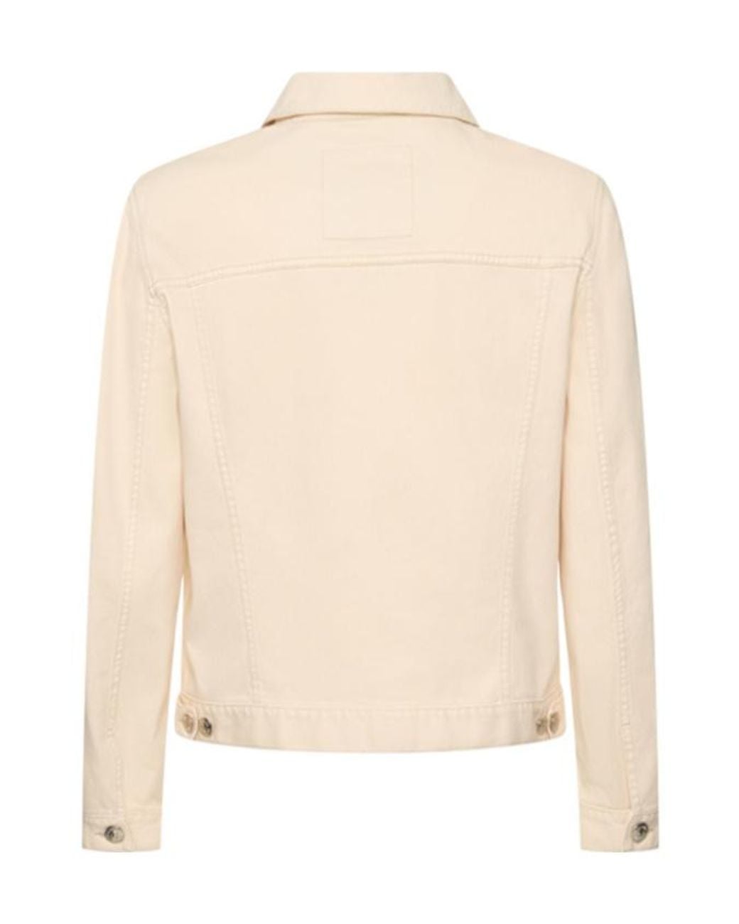 Brunello Cucinelli Natural Long-Sleeve Denim Jacket for men