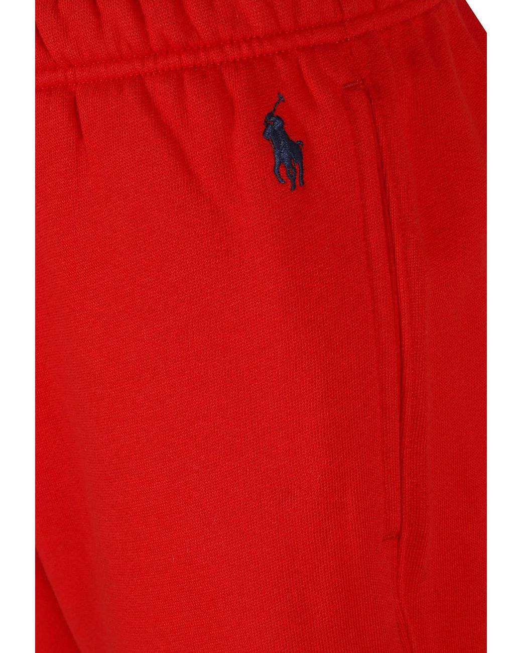 Polo Ralph Lauren Red Drawstring Logo Detail Track Pants