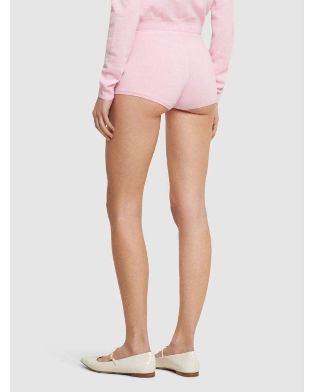 Versace Pink Embroidered Shorts
