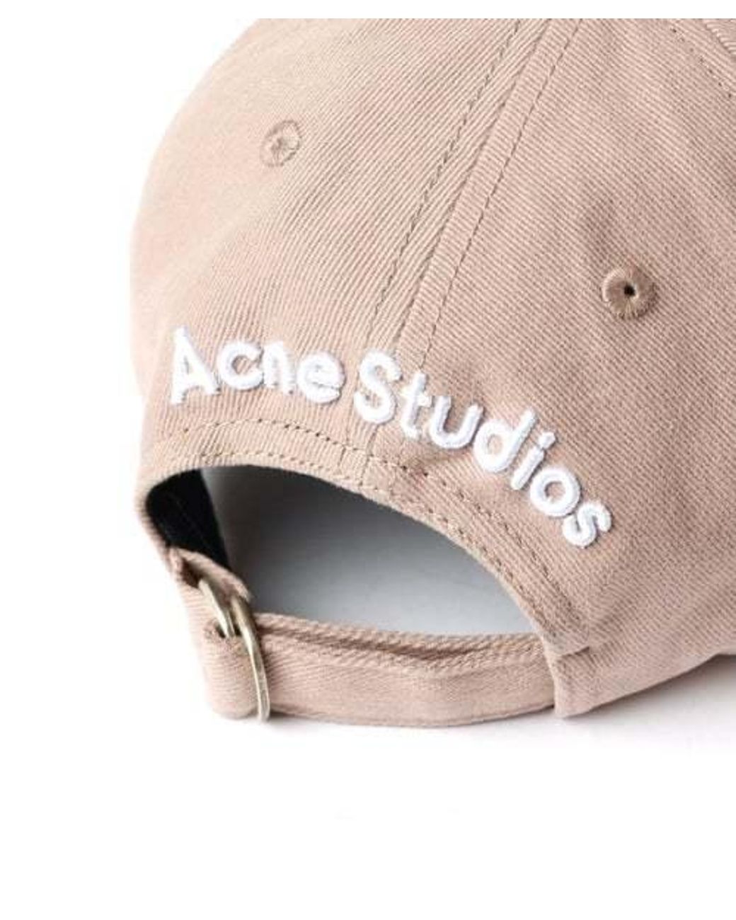 Acne Pink Logo Hat for men