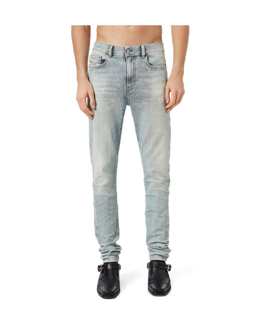 DIESEL Blue Skinny Fit Jeans for men