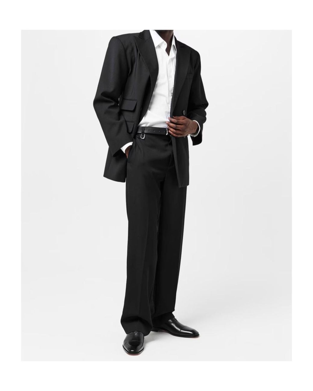 Christian Louboutin Black Logo Business Casual Shoes for men