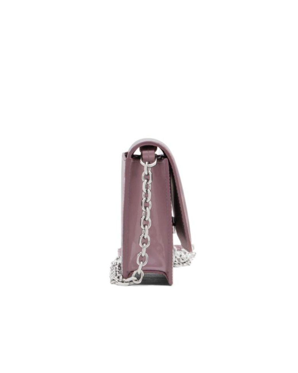 Maison Margiela Purple Four Stitches Chain Wallet