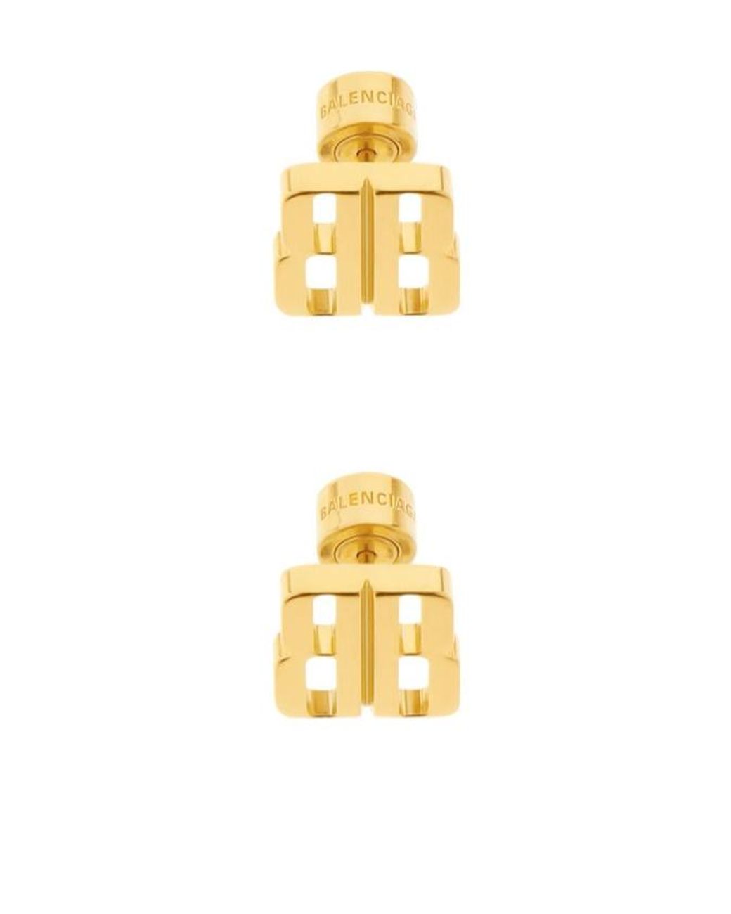 Balenciaga Metallic Nano Xs Stud Earrings