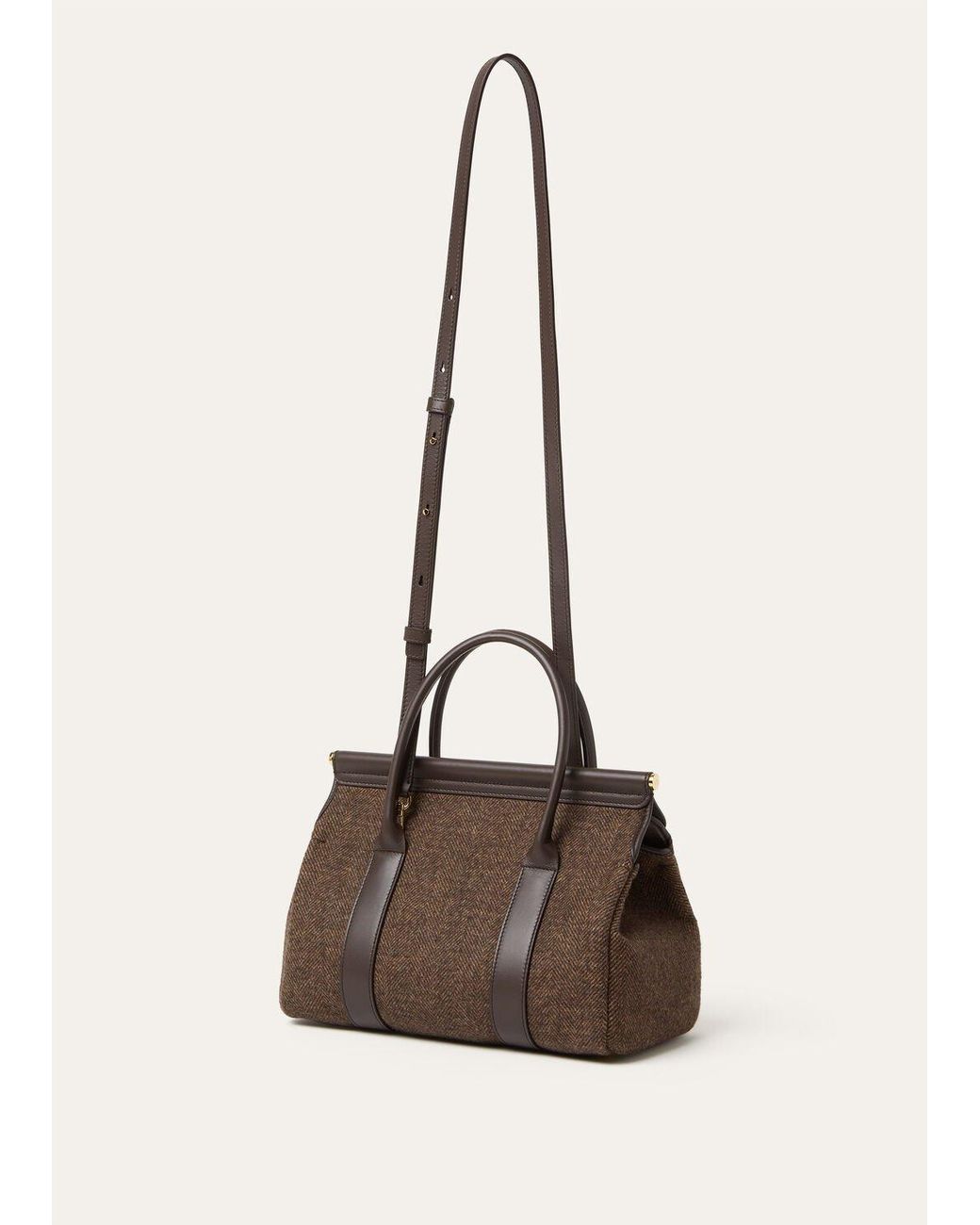 Loro Piana Brown Loom L25 Handbag