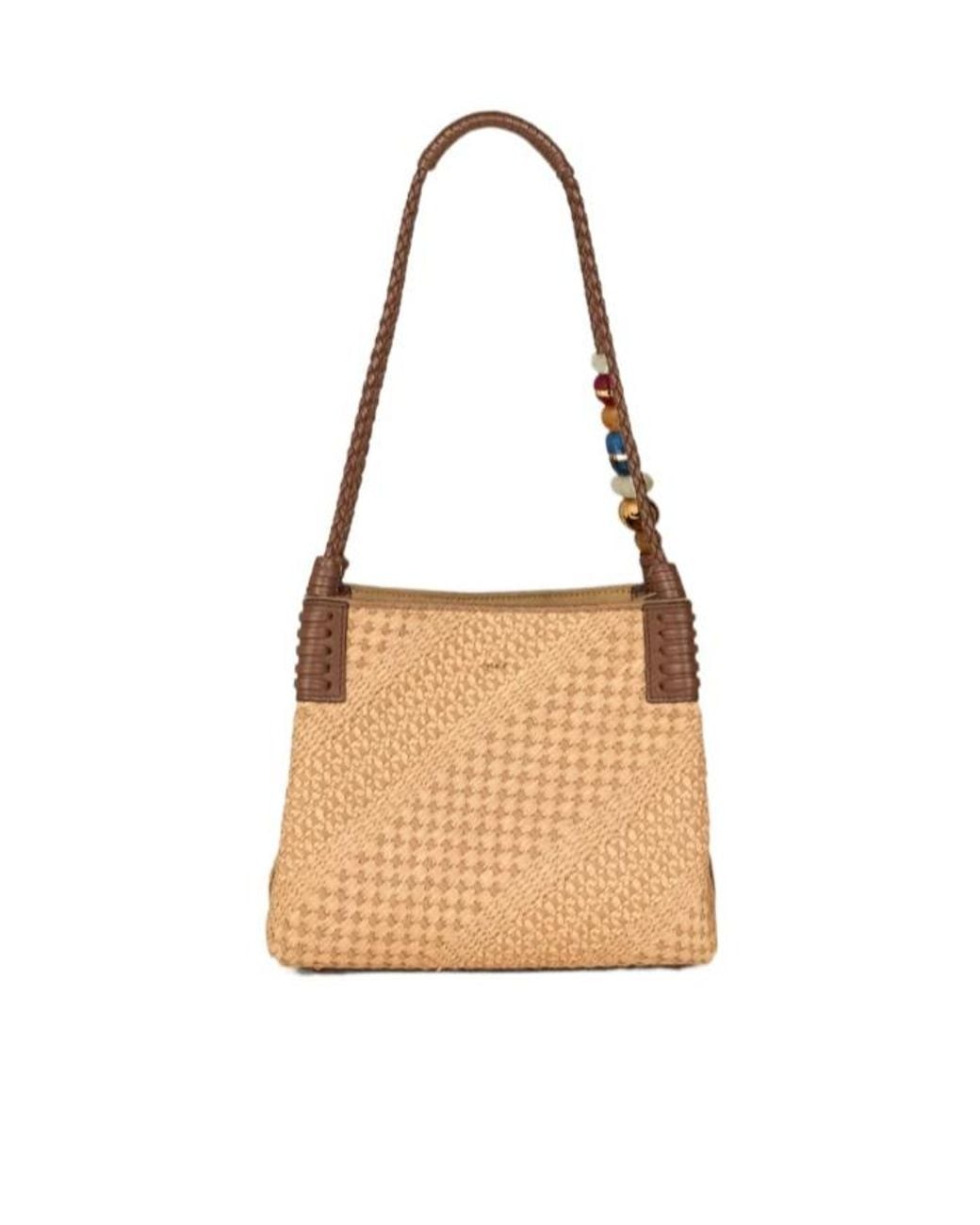 Etro White Libra Small Beaded Shoulder Bag