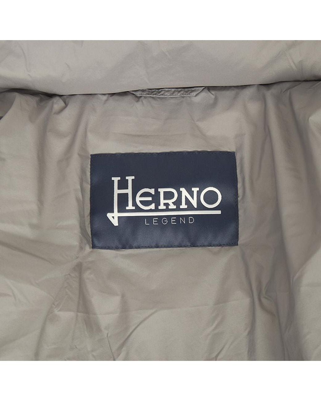 Herno Gray Quilted Hooded Puffer Coat for men