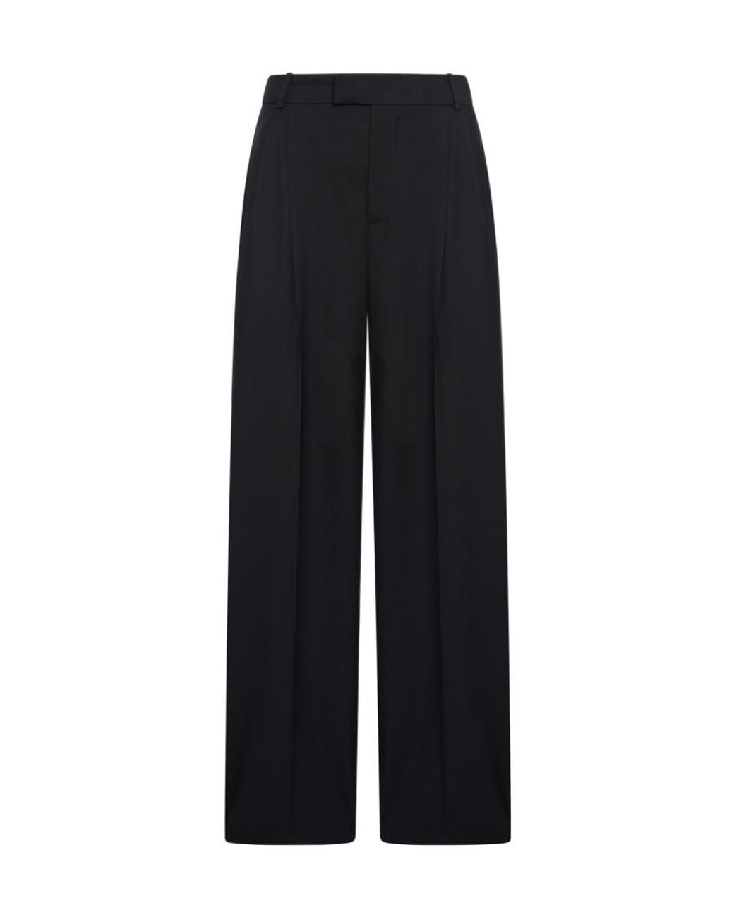 McQueen Black Straight-Leg Tailored Pants for men