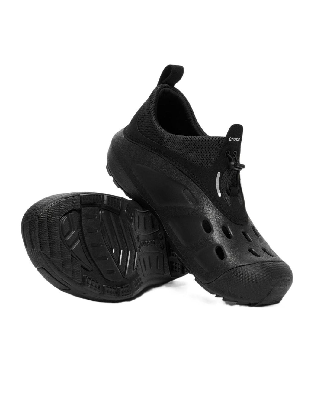 CROCSTM Black Logo Sandals for men