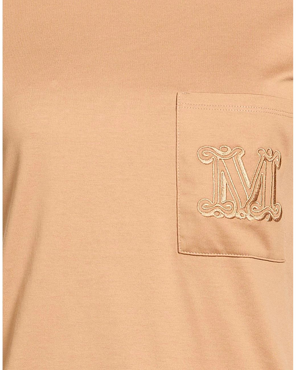 Max Mara Natural Plain Colour T-Shirts
