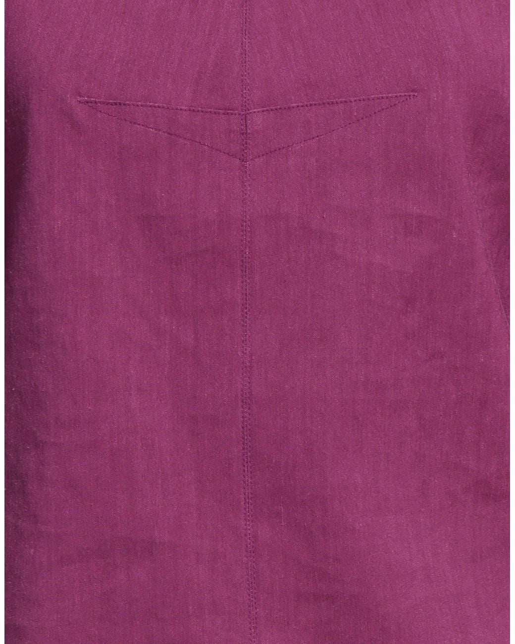 Isabel Marant Purple Puff Sleeve Top