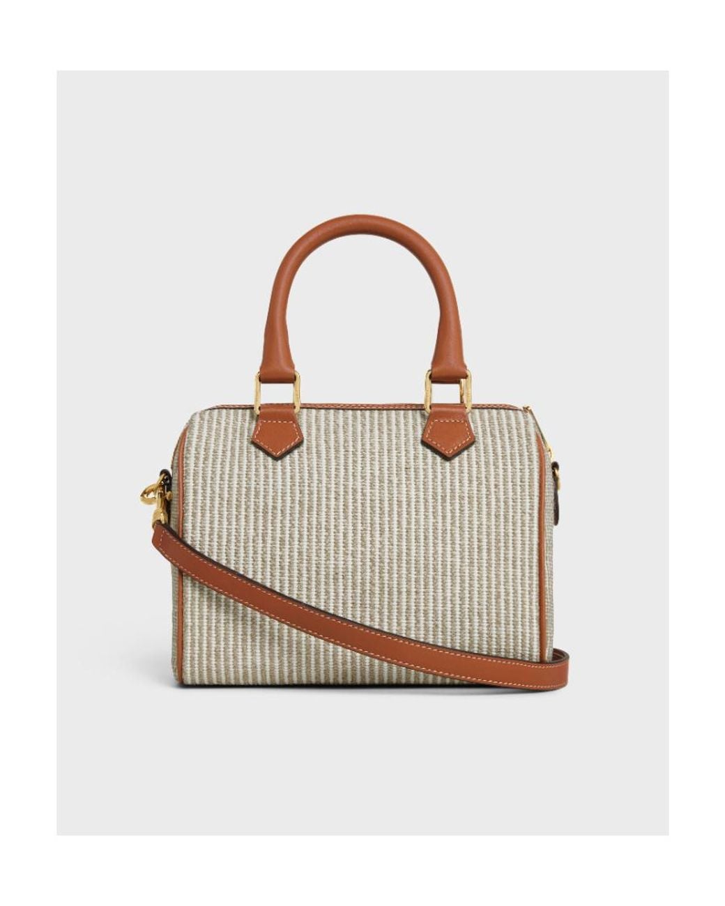 Céline Brown Small Boston Cuir Triomphe