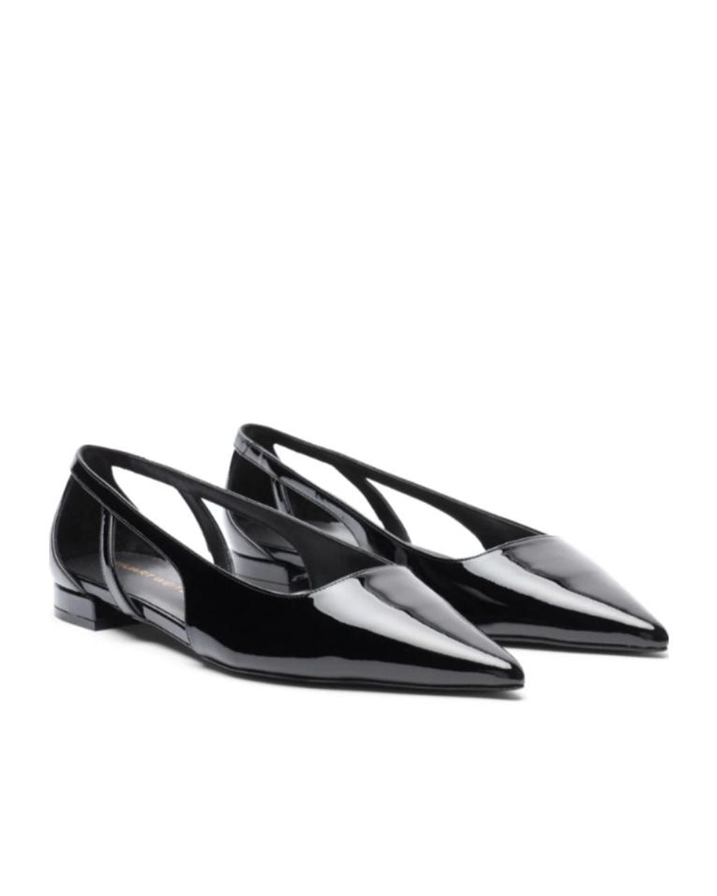 Stuart Weitzman Black Stuart Power Cutout Flat