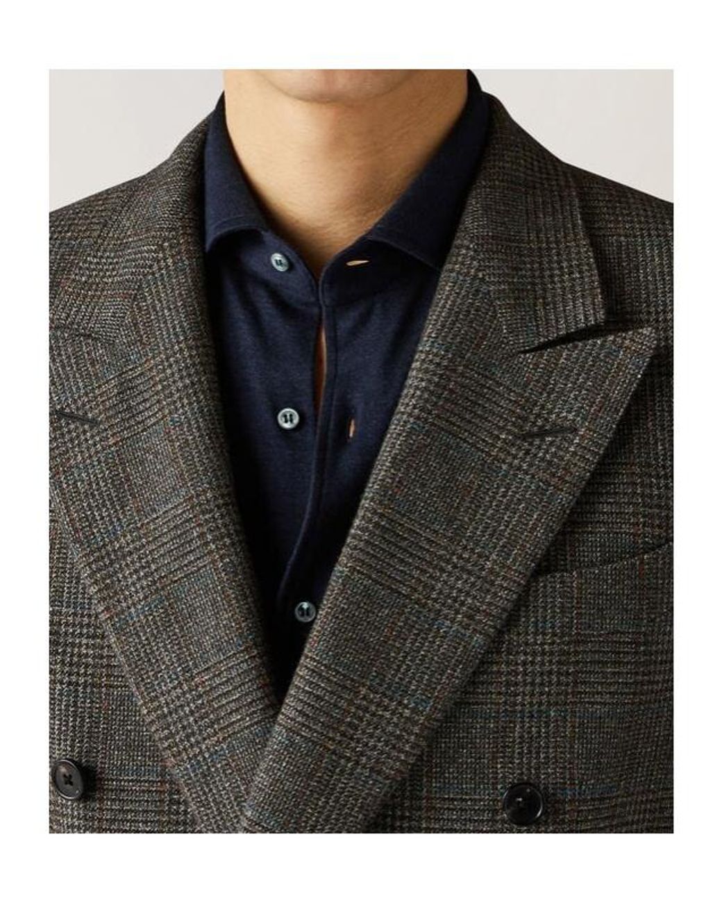 Loro Piana Blue Logo Long-Sleeved Shirt for men