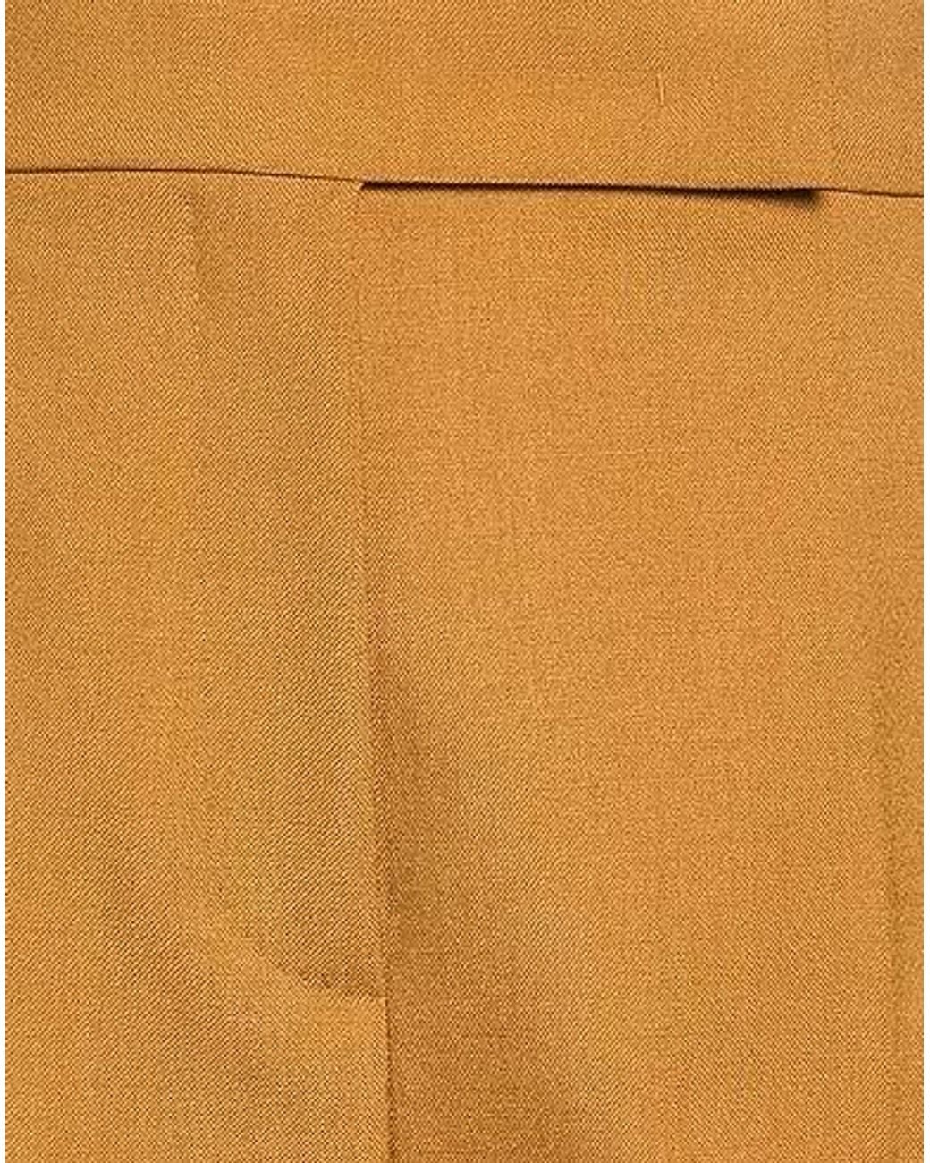 Max Mara Orange High-Waisted Straight-Leg Trousers