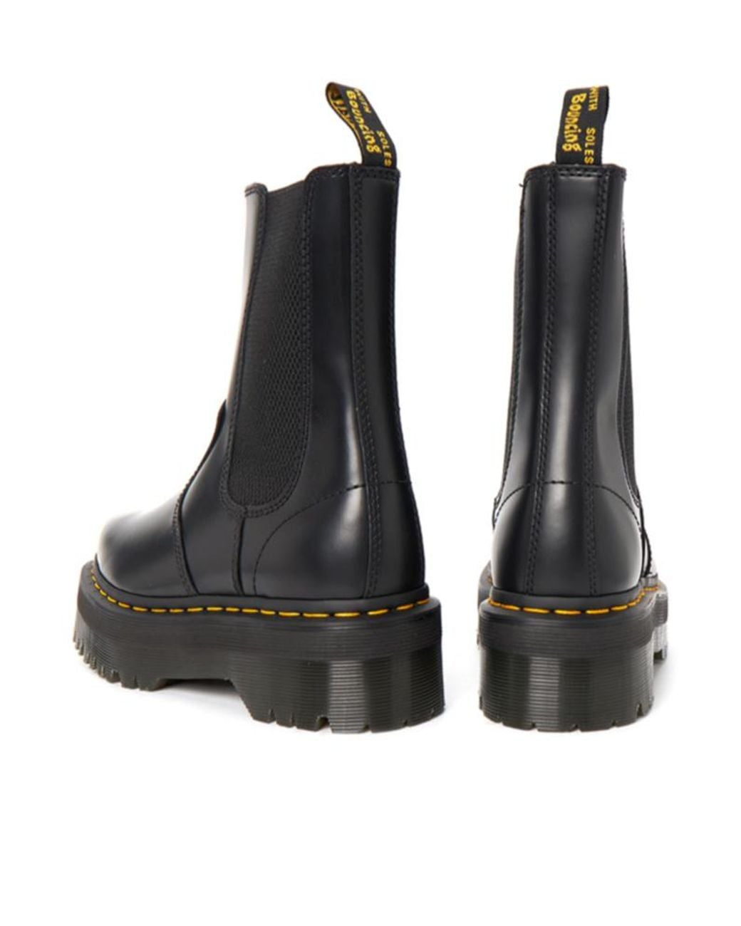 Dr. Martens Black 2976 Platform Leather Chelsea Boots