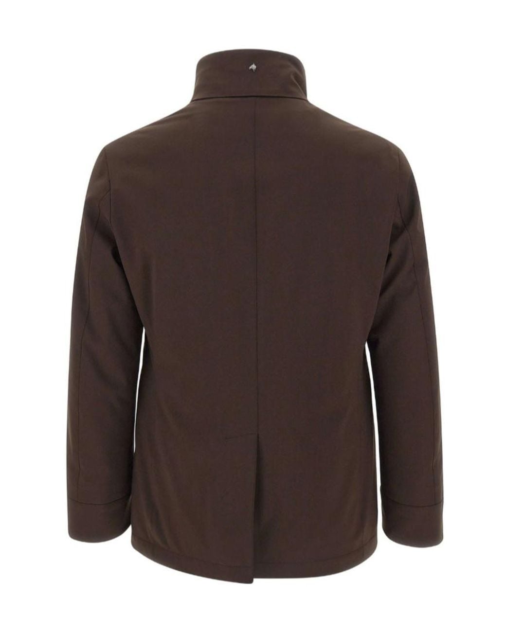 Montecore Brown Quilted Bib Double-Breasted Coat for men