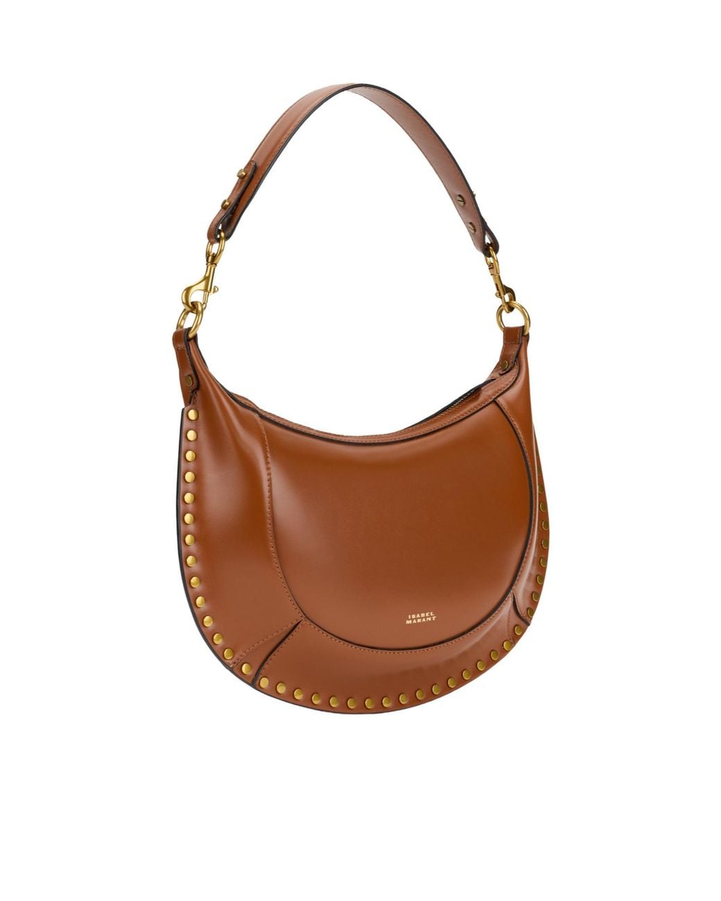 Isabel Marant Brown Naoko Studded Shoulder Bag