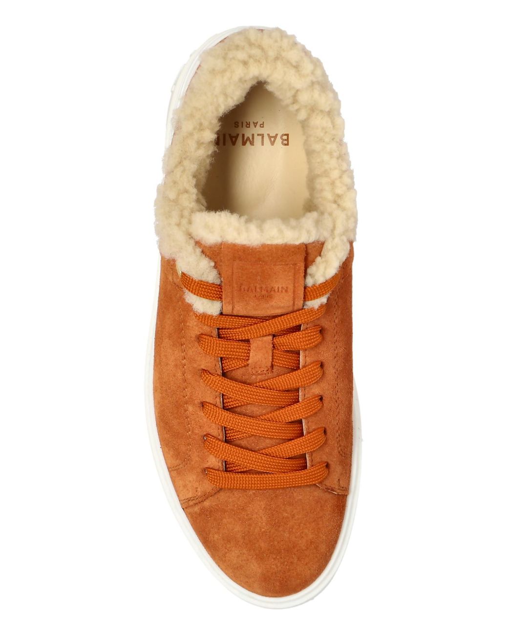 Balmain Brown "B-Court" Sports Shoes