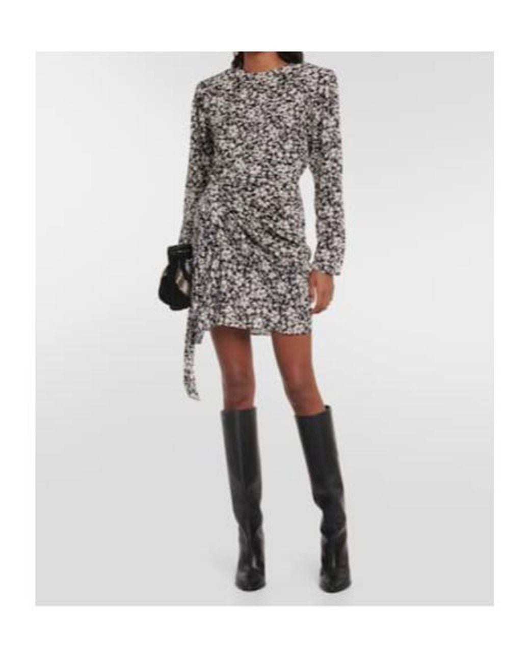 Isabel Marant Gray Dulce Floral Wrap Dress