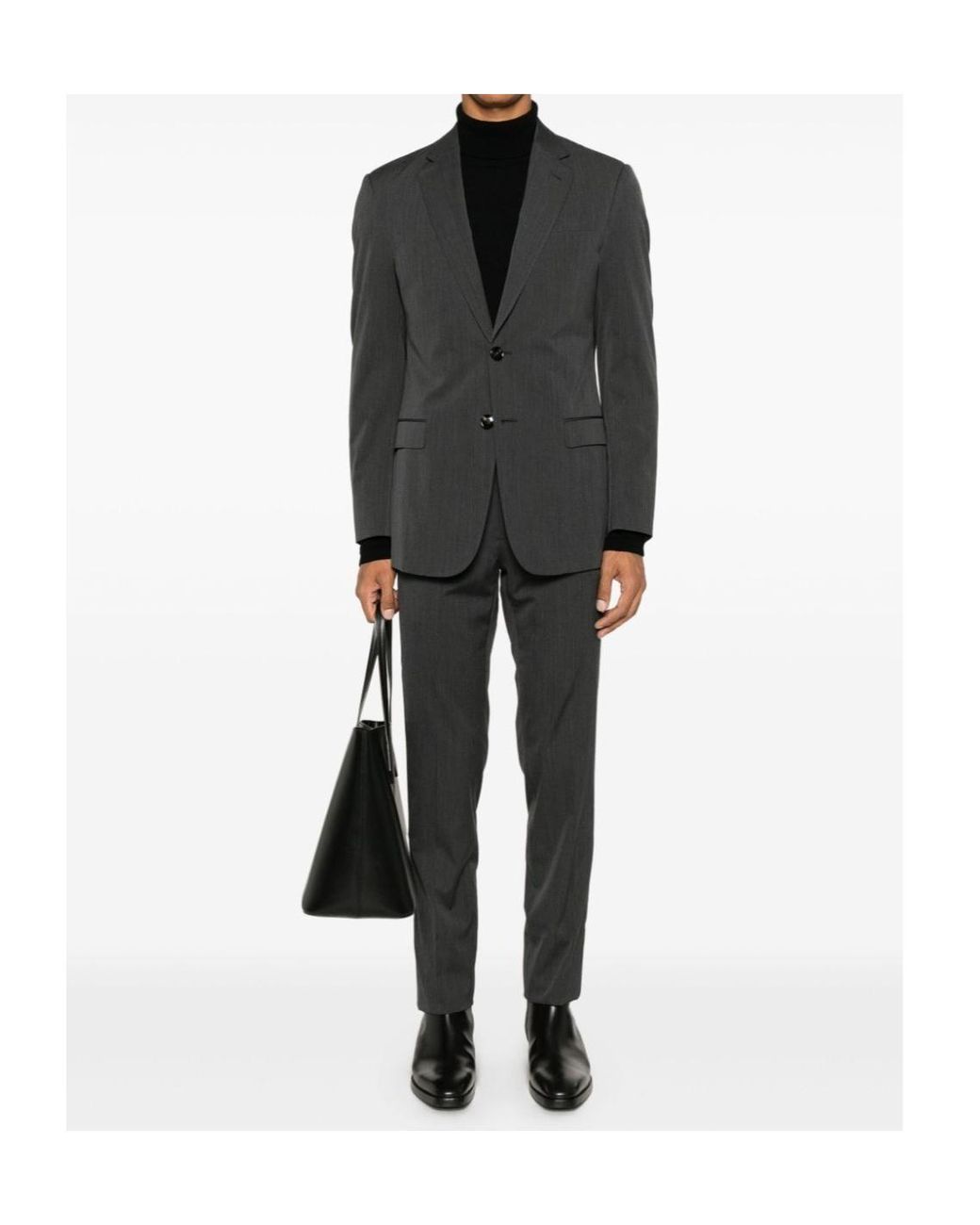 Giorgio Armani Gray Two-Piece Tailored Suit for men
