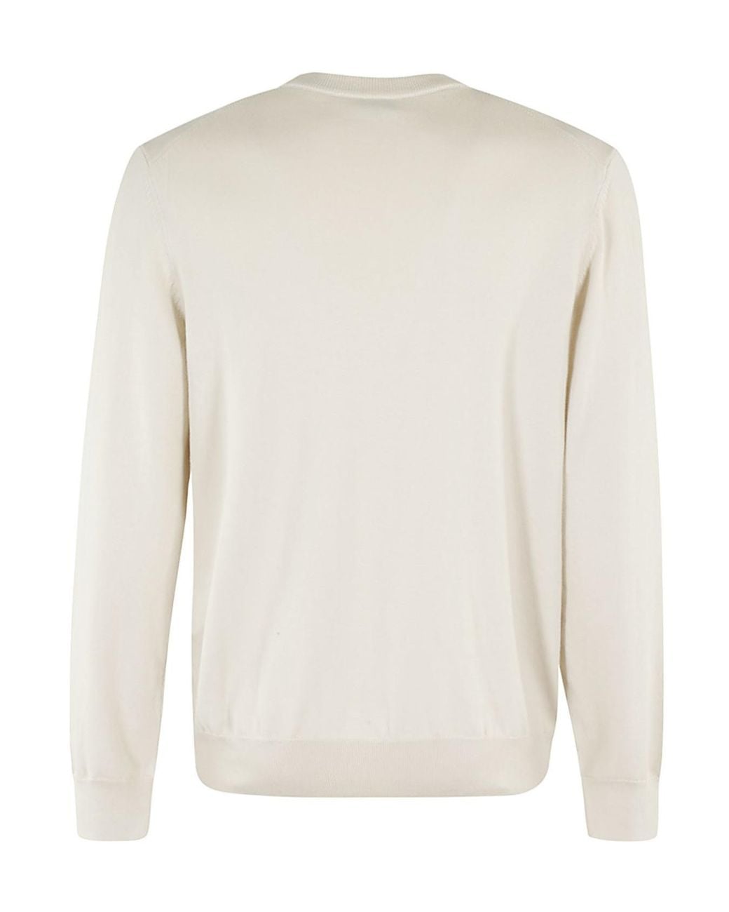 Boss White Boss Logo-Embroidered Crewneck Jumper for men