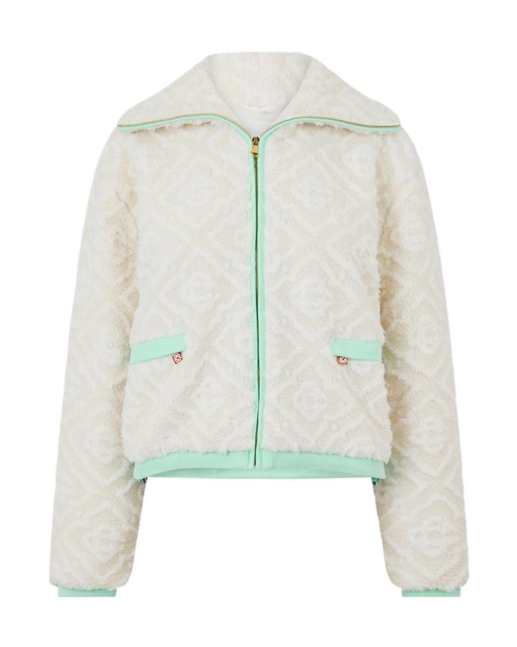 Casablanca White Alphabet Jacquard Casual Jacket