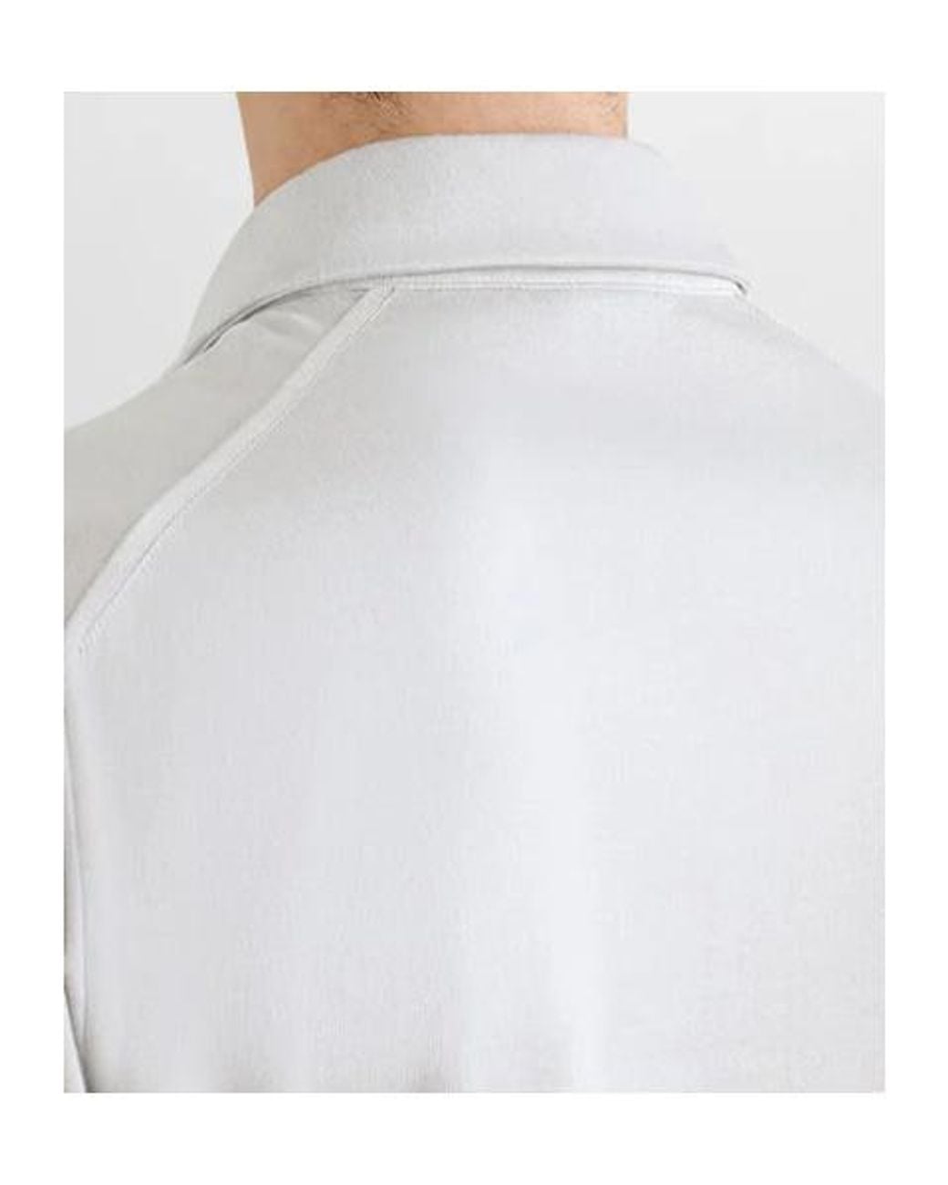 Dolce & Gabbana White Ribbed Trim Polo Shirt for men