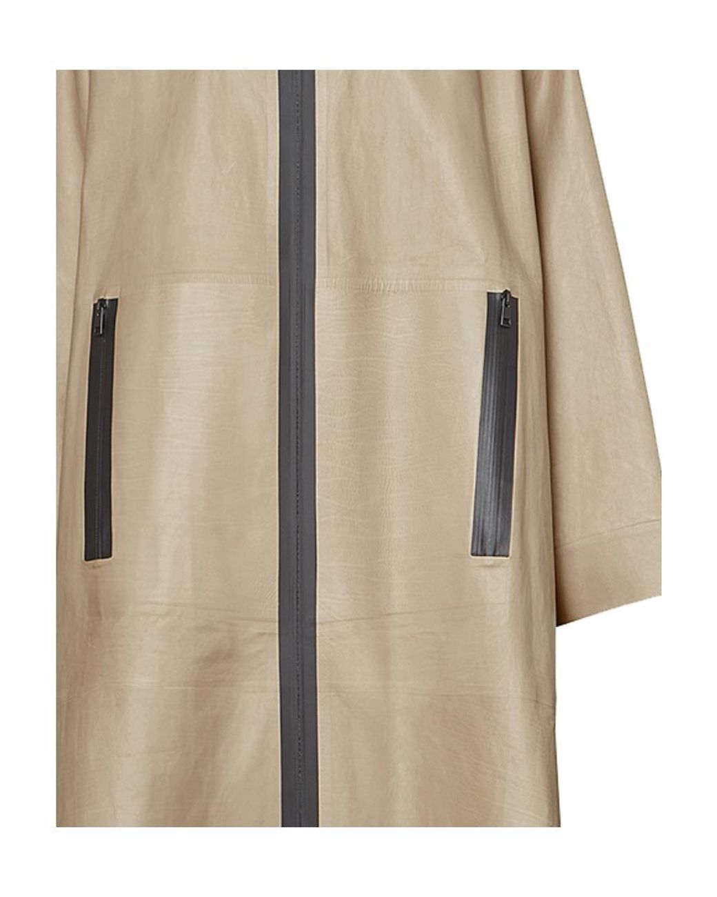 Bottega Veneta Natural Voluminous Hooded Parka Coat