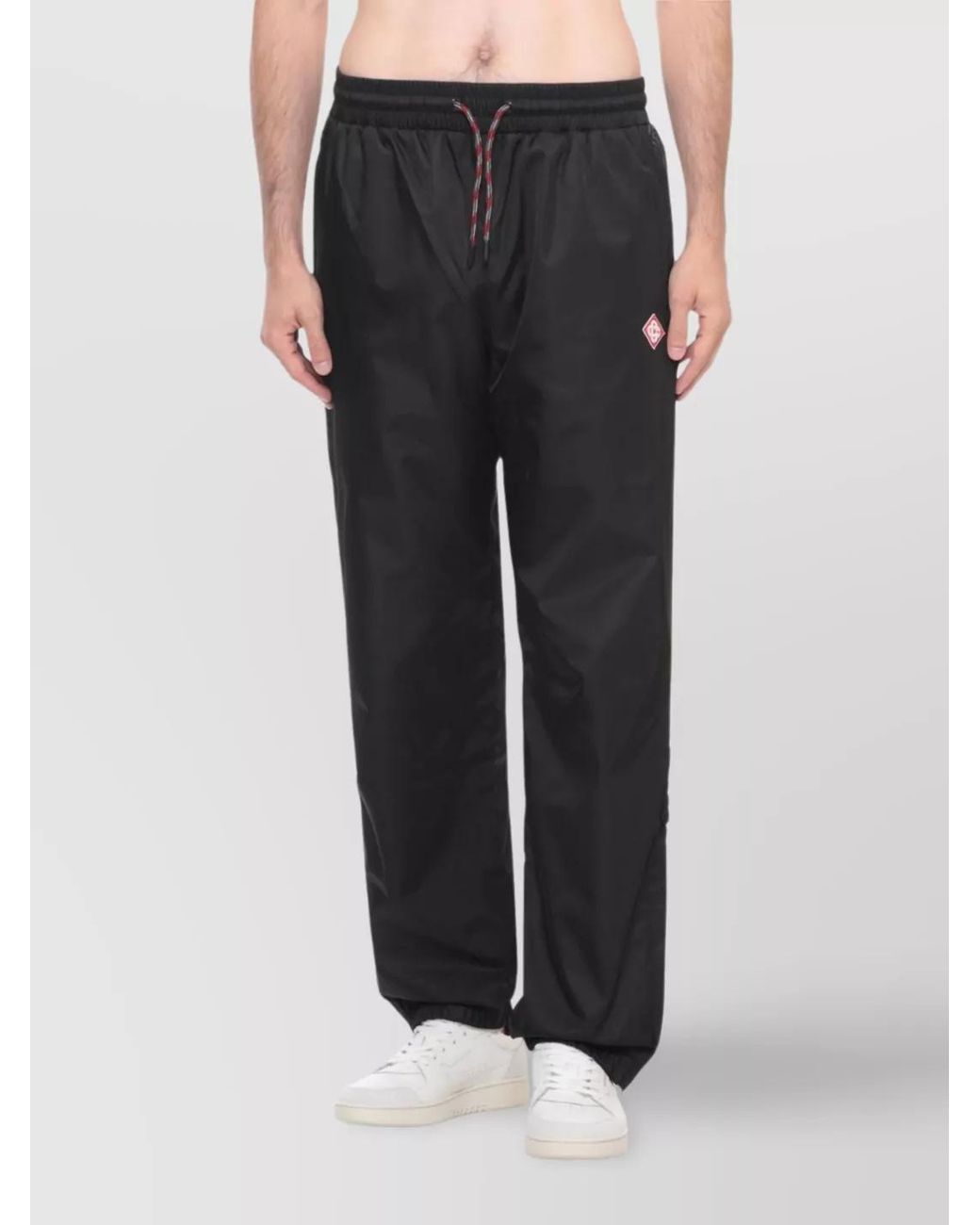 Casablanca Black Logo-Patch Track Pants for men