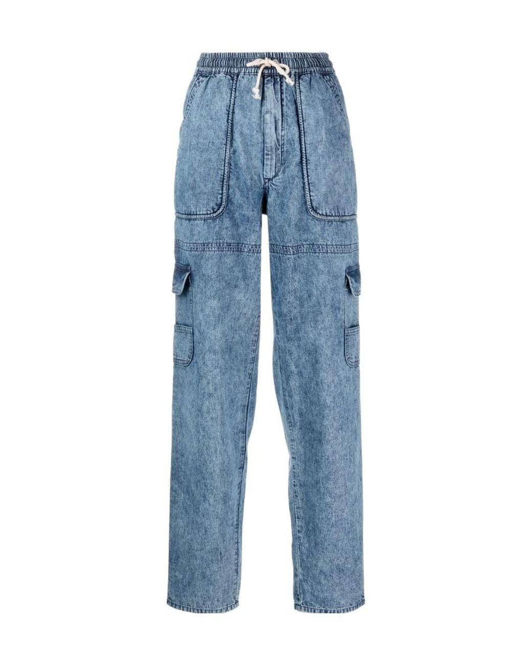 Isabel Marant Blue Viamao Chambray Pants