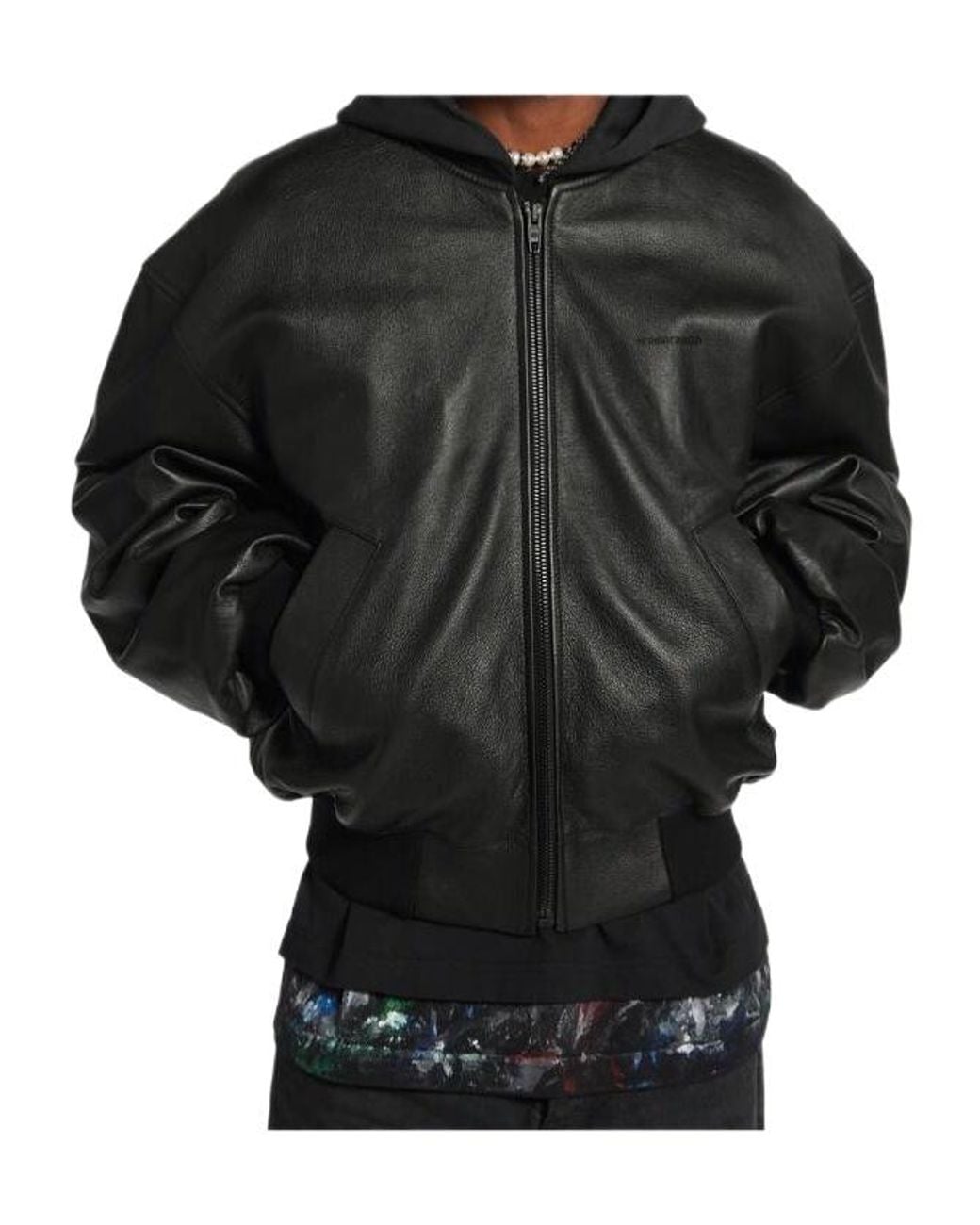 Balenciaga Black Patched Hooded Jacket for men